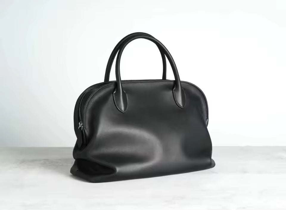 Women’s Genuine Leather Shoulder Tote – Soft Luxury Clutch Bag