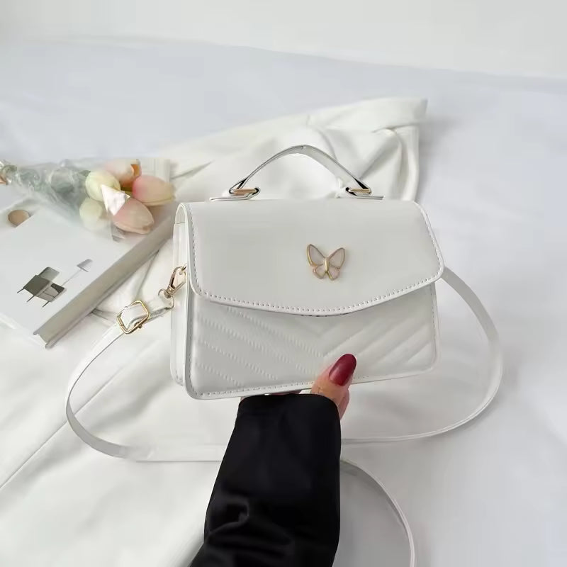Small Square Shoulder Bag for Women – Elegant Versatile Single-Strap Handbag