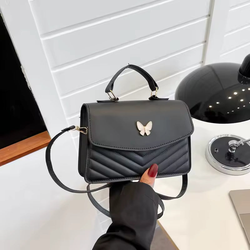 Small Square Shoulder Bag for Women – Elegant Versatile Single-Strap Handbag