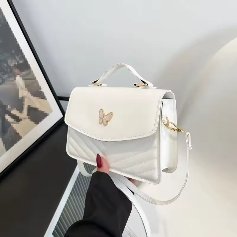 Small Square Shoulder Bag for Women – Elegant Versatile Single-Strap Handbag