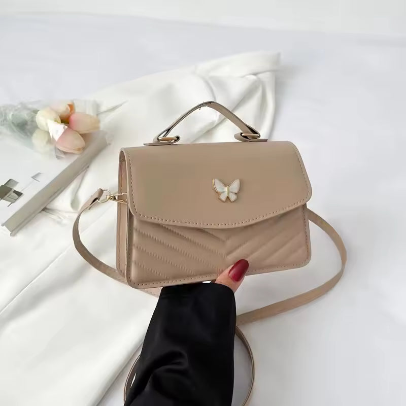 Small Square Shoulder Bag for Women – Elegant Versatile Single-Strap Handbag