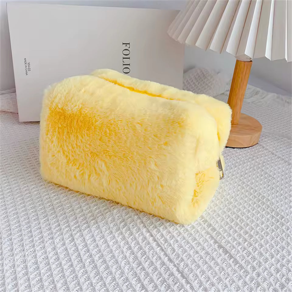 Soft Makeup Bag for Women – Travel Cosmetic Organizer Pouch