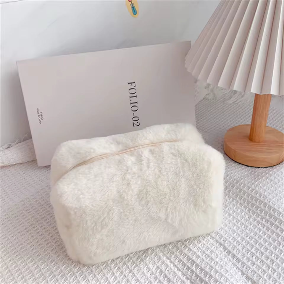 Soft Makeup Bag for Women – Travel Cosmetic Organizer Pouch