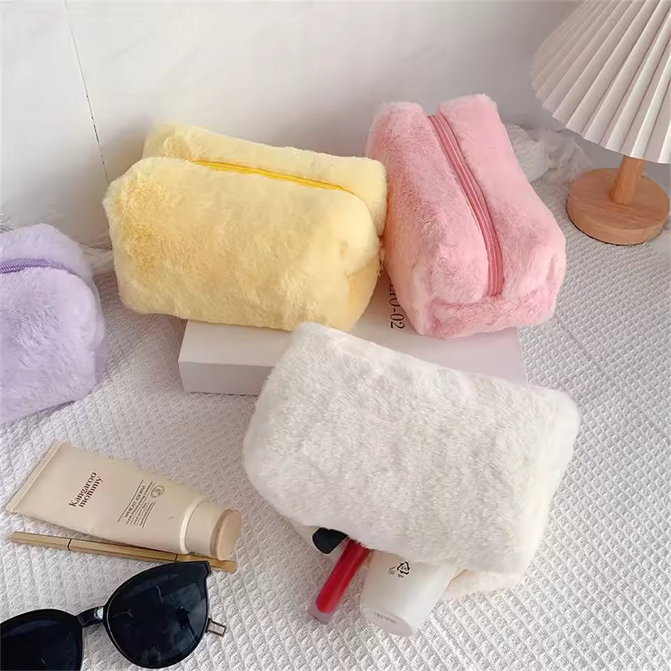 Soft Makeup Bag for Women – Travel Cosmetic Organizer Pouch