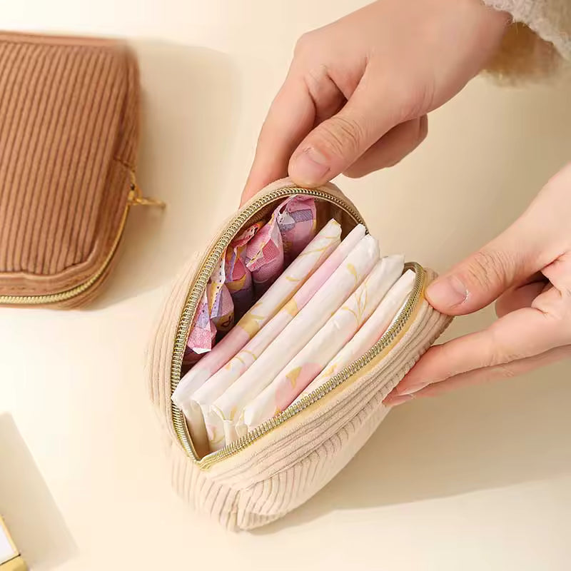 2025 Mini Cosmetic Travel Bag – Makeup & Sanitary Organizer for Women