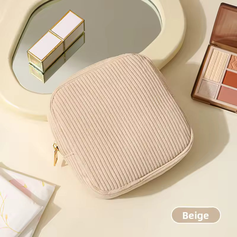 2025 Mini Cosmetic Travel Bag – Makeup & Sanitary Organizer for Women