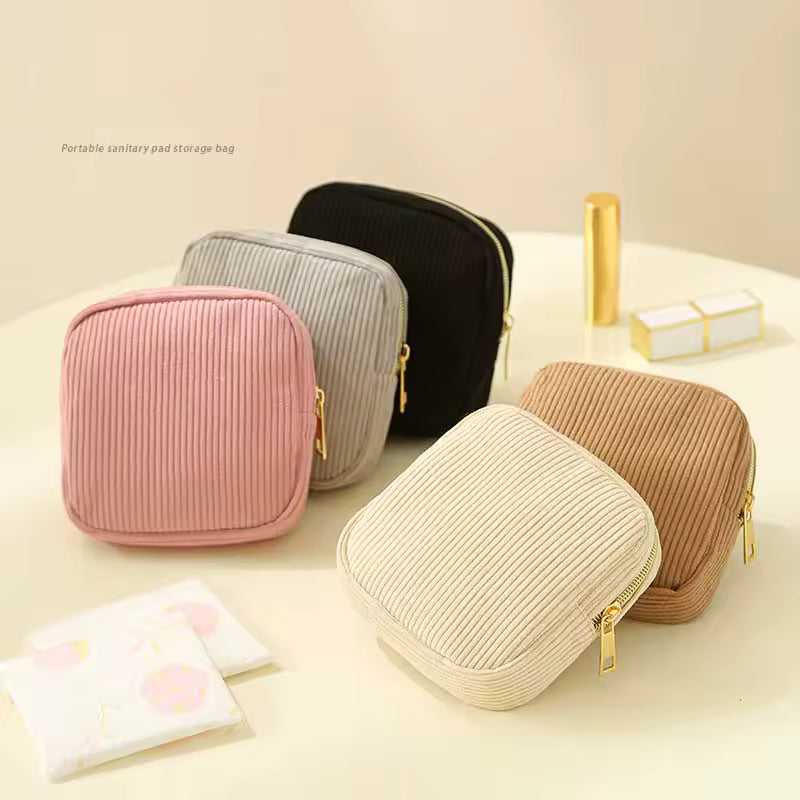 2025 Mini Cosmetic Travel Bag – Makeup & Sanitary Organizer for Women