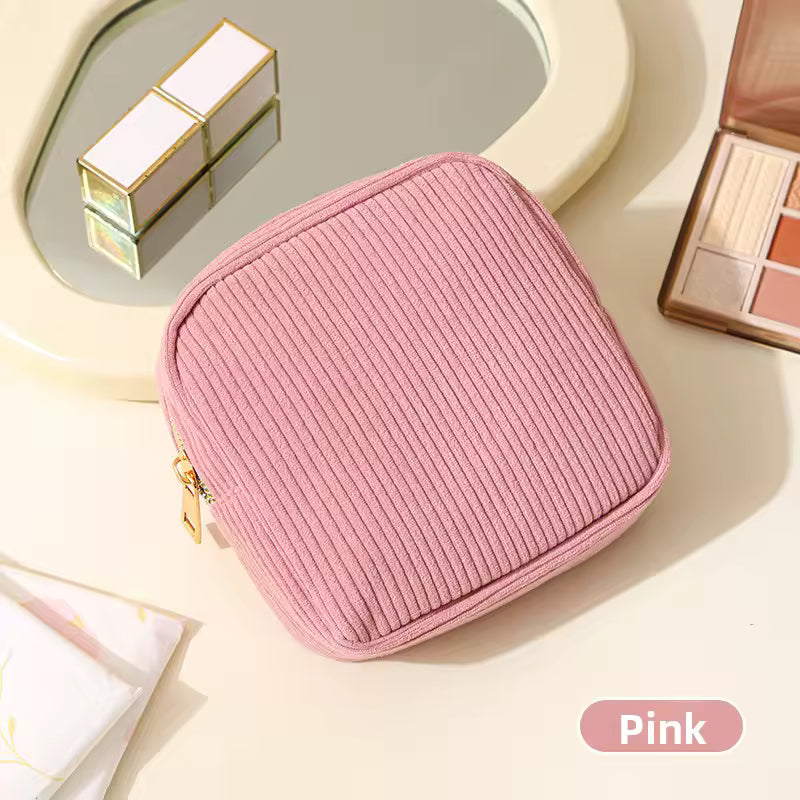2025 Mini Cosmetic Travel Bag – Makeup & Sanitary Organizer for Women