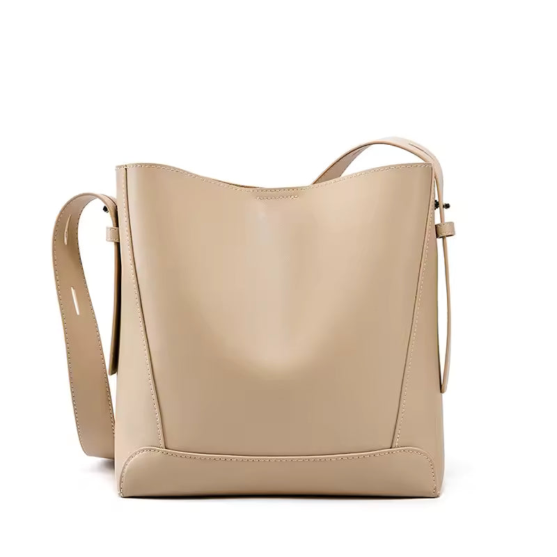 Luxury Genuine Leather Tote Bag for Women – Designer Crossbody Purse