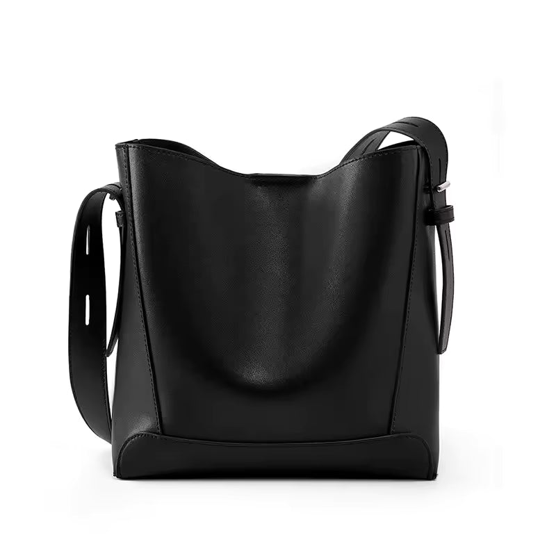 Luxury Genuine Leather Tote Bag for Women – Designer Crossbody Purse