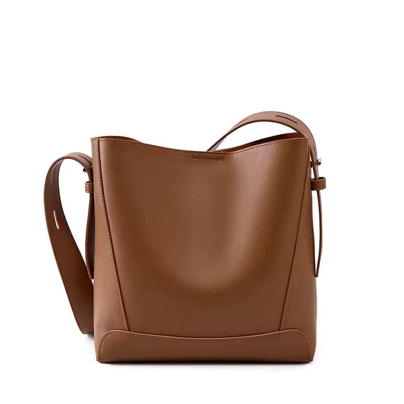 Luxury Genuine Leather Tote Bag for Women – Designer Crossbody Purse